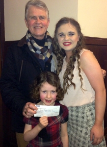 Caoimhe with 'Papa' Chris Gruhn and Lucy Duffy (Director of Another Night on Broadway)