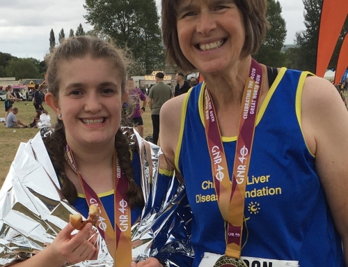 Millie and her mum celebrate transplant anniversary by taking on the Great North Run