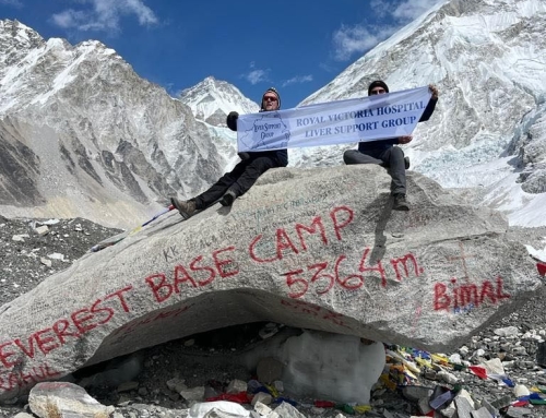 RVH Liver Support Group are on top of the world; all because of Ryan and Dylan !