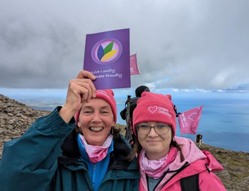 The Pink Peaks for Organ Donation Week.